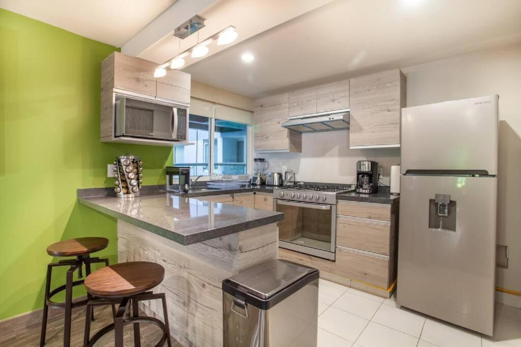 Corazon De Condesa 3 Departamentos - 200Mbps Wifi, Roof, Gym Apart otel Meksika Dış mekan fotoğraf